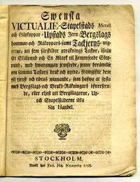 Swenska victualie-stapelstads metall och…