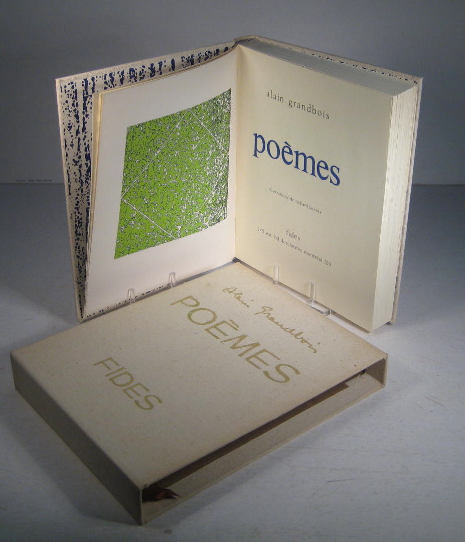 Poèmes by Alain Grandbois Ed. numérotée 1970 from Librairie