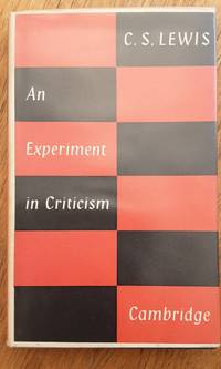 cover of An Experiment in Criticism