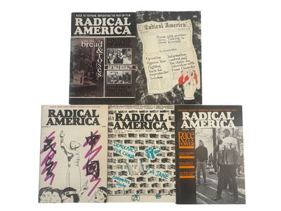 Five issues of Radical America magazine, Vol. 22, Nos. 1–6, 1988. Somerville, MA. Each issue saddl...