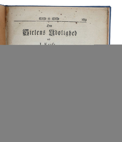 Om Sielens Udødelighed. - [KRAFT ON THE…