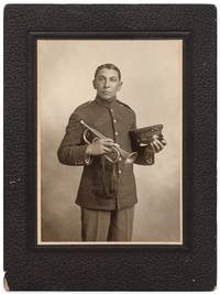 1907 Portrait Photograph of Native American Trumpeter James C. Webber Serving in Indian Territory
