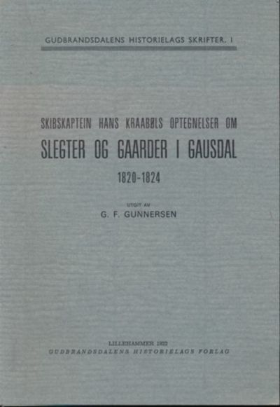 Skibskaptein Hans Kraabøls optegnelser om slegter…