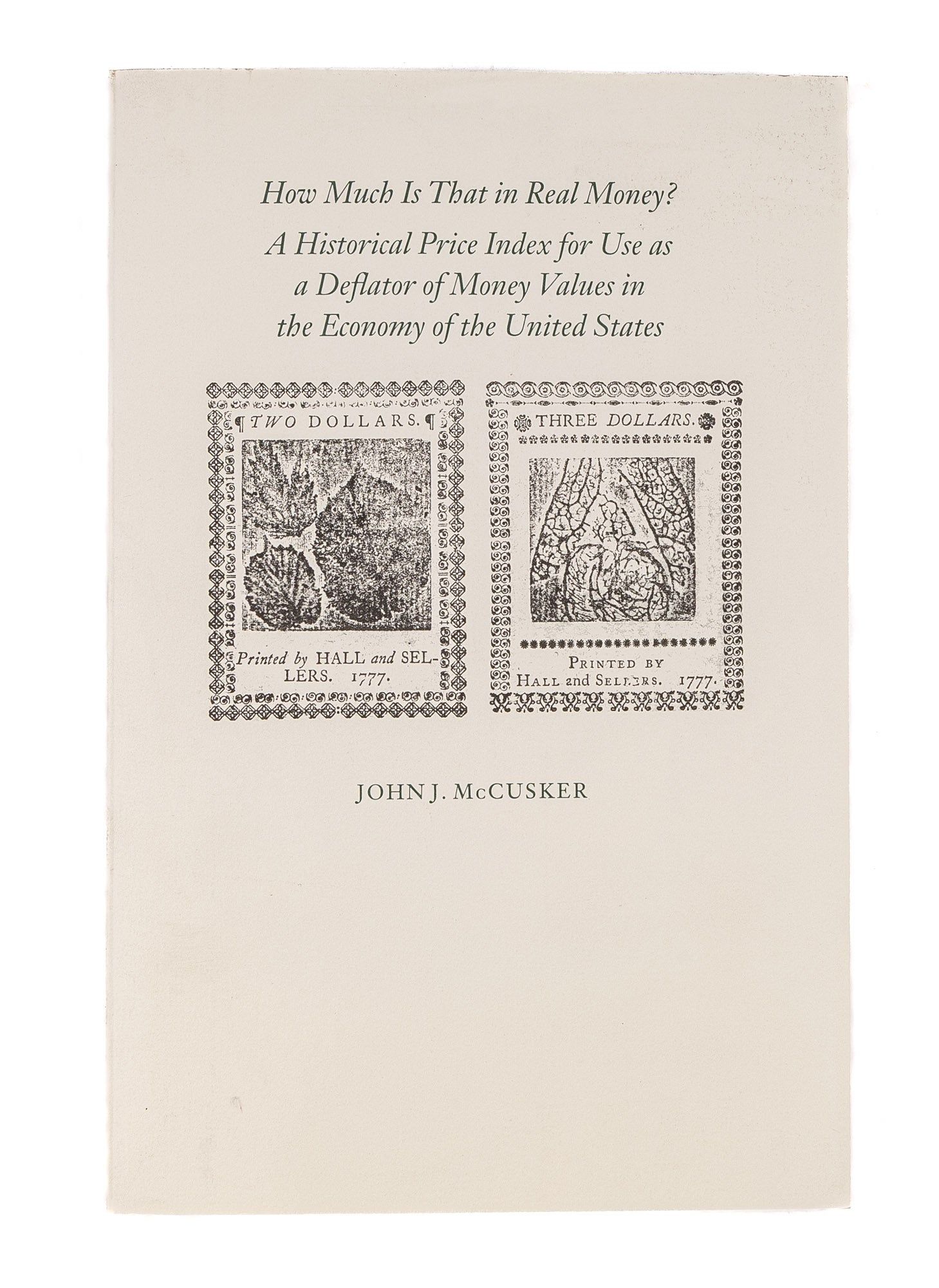 How Much is that in Real Money? A Historical Price
