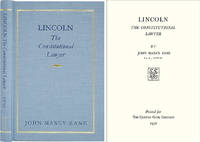 Lincoln The Constitutional Lawyer