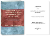 Handbook on the Construction and Interpretation of the Laws With a..