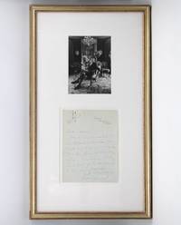 Autograph Letter Signed, to Tamara, Framed with Photographic Portrait
