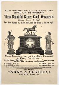 c.1890 Marketing Handbill -- Bronze Ornaments Free with Bulk Spice Purchase