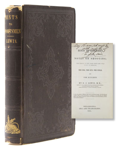 Philadelphia: Lea and Blanchard, 1851. First Edition. Wood-engraved frontispiece and a few text illu...