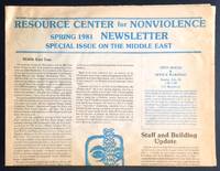 Resource Center for Nonviolence. Spring 1981 newsletter: Special issue on the Middle East