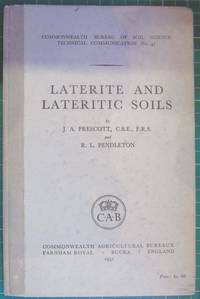 Laterite and Lateritic Soils by Prescott, J A & Pendleton, R L - 1952