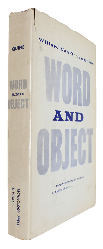 Word and Object. - [THE INDETERMINACY OF TRANSLATION - PRESENTATION-COPY OF QUINE'S MAIN WORK] (photo 2)