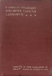 image of Specima Codicum Latinorum Vaticanorum.