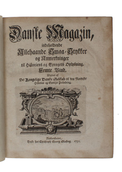 Danske Magazin, indeholdende Allehaande Smaa-stykker og Anmerkninger til Historiens og Sprogets Oplysning. 6 vols. (photo 2)