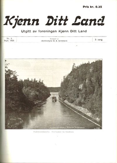 Kjenn ditt land. 5. aarg. 1926- 10. aarg. 1931.…