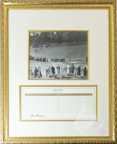 Gene Sarazen Signed Photograph and Signed Score Card