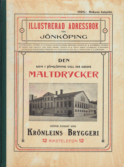 Illustrerad adressbok för Jönköping [= pärmtitel].