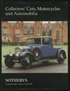 (Exhibition catalog): Sotheby's: Collectors' Cars, Motorcycles and Automobilia: April 9, 1999