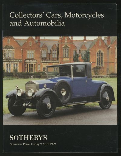 (Exhibition catalog): Sotheby's: Collectors' Cars, Motorcycles and Automobilia: April 9, 1999
