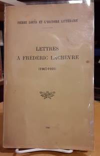 Lettres a Frederic Lachevre