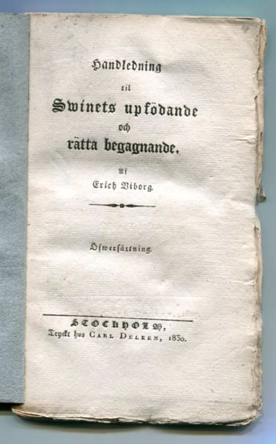Handledning til swinets upfödande och rätta…