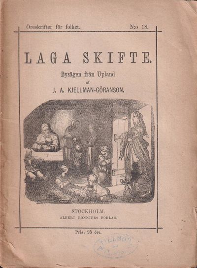 Laga skifte. Bysägen från Upland af J.A.…