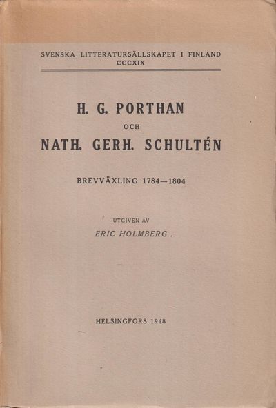 H.G. Porthan och Nath. Gerh. Schultén.…