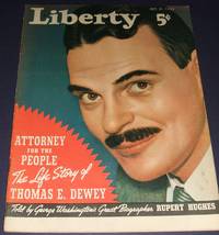 image of Vintage Issue of Liberty Magazine for Oct. 21st 1939 Cover Art by Robert Reid