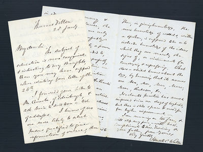 Autograph letter signed to Thomas Twining