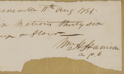 11/08/1795. William Henry Harrison A search of public sale records indicates that the last such docu...