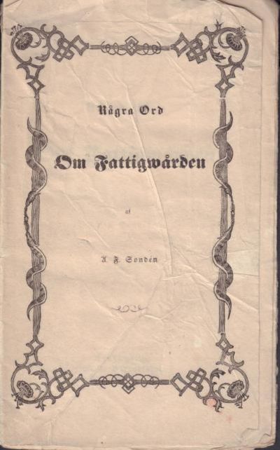 Några ord om fattigwården.