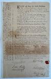 Partly Printed Document Signed by Richard Gridley for a Loan of 600 Pounds to Gridley, Joseph Jackson, and Edmund Quincy, from Jonathan and John Amory, Likely for the Purchase of a Furnace, 1772