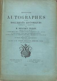image of Vente 27 Juillet 1883 : Inventaire Des Autographes et Des Documents Historiques Composant La Collection De M. Benjamin Fillon. Séries XIII - XV. Hommes De Guerre, Vendée Contre-Révolutionnaire, Divers.
