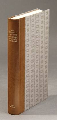 Sale catalogues of the libraries of Samuel Johnson, Hester Lynch Thrale (Mrs. Piozzi) and James Boswell. With an introduction by Donald Eddy by [Eddy, Donald] - 1993