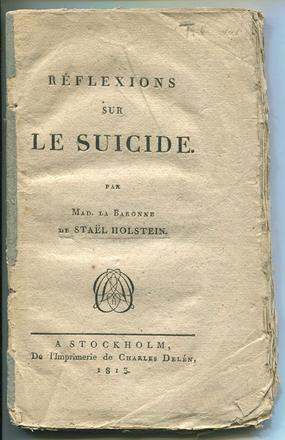 Réflexions sur le suicide.