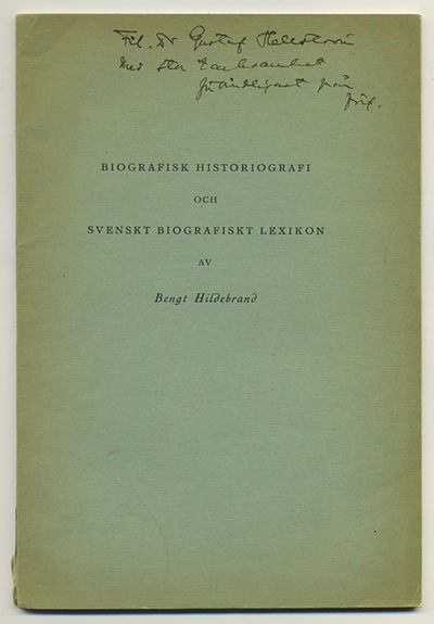 Biografisk historiografi och Svenskt biografiskt…