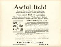 cover of AWFUL ITCH! CONSTANT TORTURE---WOUNDS THAT WILL NOT HEAL . THEN: INSTANT RELIEF---NO AMPUTATION