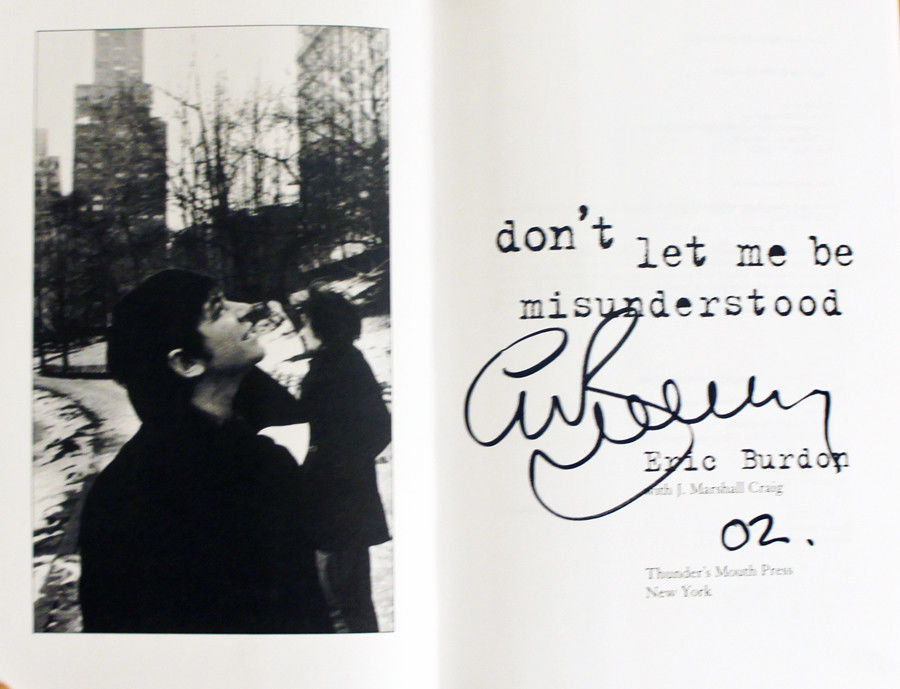 Don't Let Me be Misunderstood (Eric Burdon Signed 1st Ed)(Ships from ...
