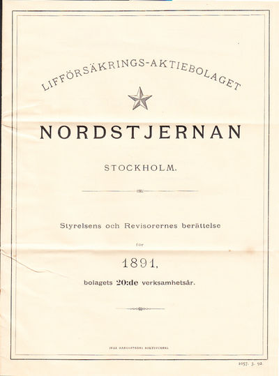 Lifförsäkrings-Aktiebolaget Nordstjernan,…