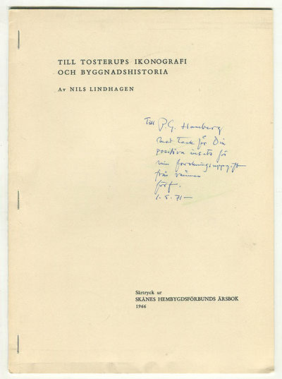 Till Tosterups ikonografi och byggnadshistoria.…