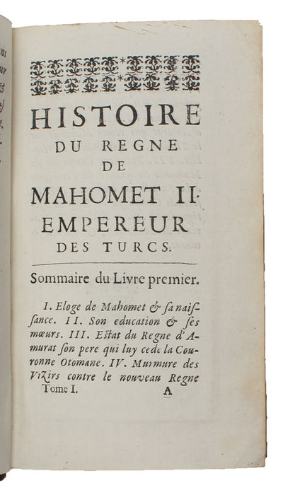 Histoire du regne de Mahomet. II Empereur de Turcs. 2 vols. (photo 4)