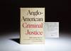 Anglo-American Criminal Justice; In Collaboration With Geoffrey Sawer and Edward M. Wise