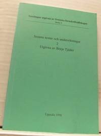 Smärre texter och undersökningar 2. Utgivna av…
