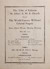The World-Famous Williams' Colored Singers Program African American