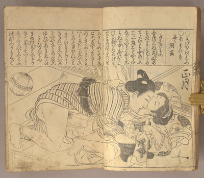 1768. Settei Tsukioka 月岡雪鼎. Onna Teikin Gosho Bunko 女庭訓御所文庫 and Onna Teikin Ge...