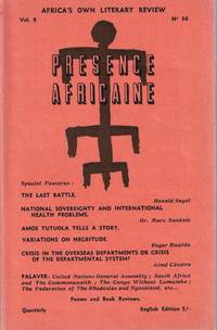 Presence Africaine Volume Eight, Number 36