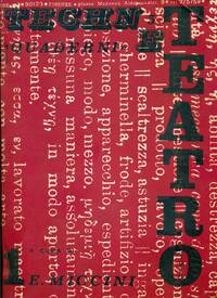 Quaderni di Tèchne, n° 5, marzo 1970. Teatro 1