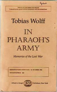 In Pharaoh&#039;s Army by WOLFF, Tobias - 1994