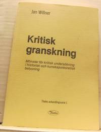 Kritisk granskning. Mönster för kritisk…