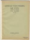 [Op. 25]. Suite für Klavier